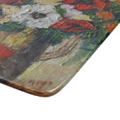 Planche À Découper Planche À Coupe En Verre Ann Hayes Peinture Fleur (Coin)