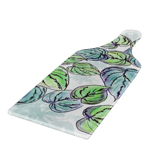 Planche À Découper Planche à coupes Feuilles vertes (Coin)