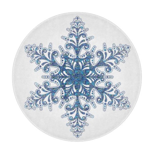 Planche À Découper Planche à neige bleue (Devant)