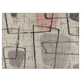 Planche À Découper Planche Abstraite moderne du milieu du siècle (Devant)