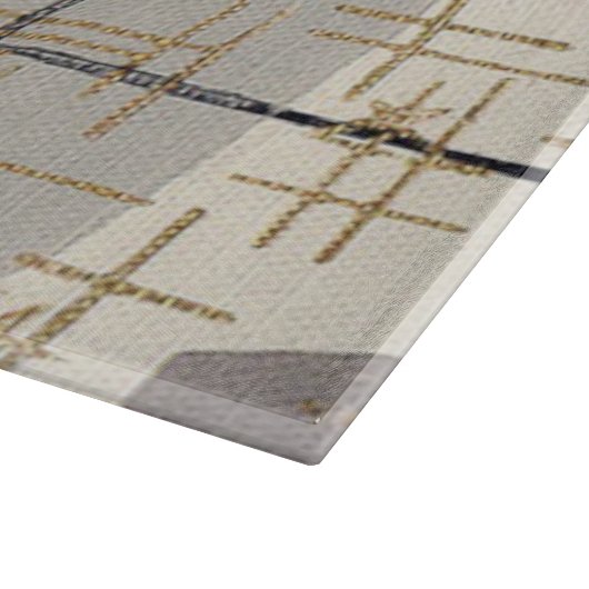 Planche À Découper Planche Abstraite moderne du milieu du siècle (Coin)