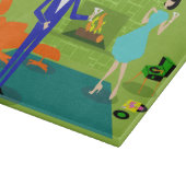 Planche À Découper Planche Couple Moderne Du Milieu Du Siècle (Coin)