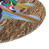Planche À Découper Planche de coupe de canard à bois, ronde de chasse (Coin)