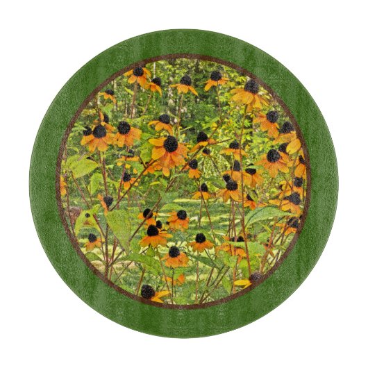 Planche À Découper Planche de coupe en verre de Confleurs Jaunes (Devant)