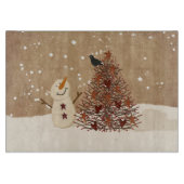 Planche À Découper Planche de coupe en verre des Bénédictions d'hiver (Devant)