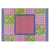 Planche À Découper Planche de coupe en verre : Pink Primroses Polkas (Devant)