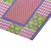 Planche À Découper Planche de coupe en verre : Pink Primroses Polkas (Coin)