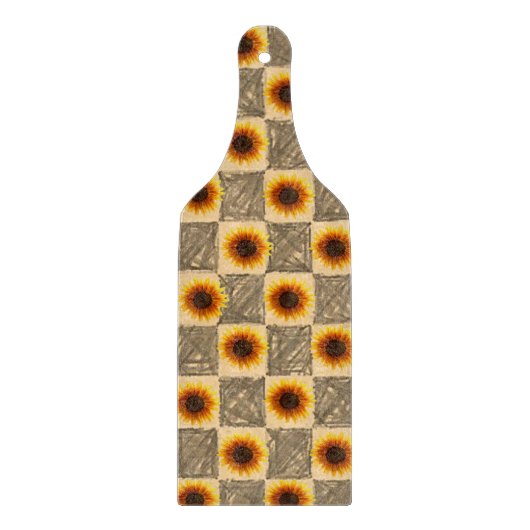 Planche À Découper Planche de coupe en verre Tournesol (Devant)