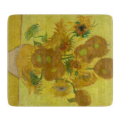 Planche À Découper Planche de coupe en verre Van Gogh Sunflowers (Devant)