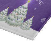 Planche À Découper Planche de coupes pourpre de sapin de Noël (Coin)