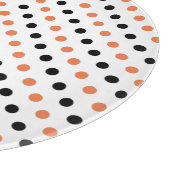 Planche À Découper Planche de découpe à points d'Halloween orange et  (Coin)