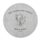 Planche À Découper Planche de découpe de coquille de conc gris (Devant)