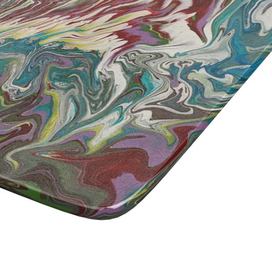 Planche À Découper Planche décorative en verre Abstrait (Coin)