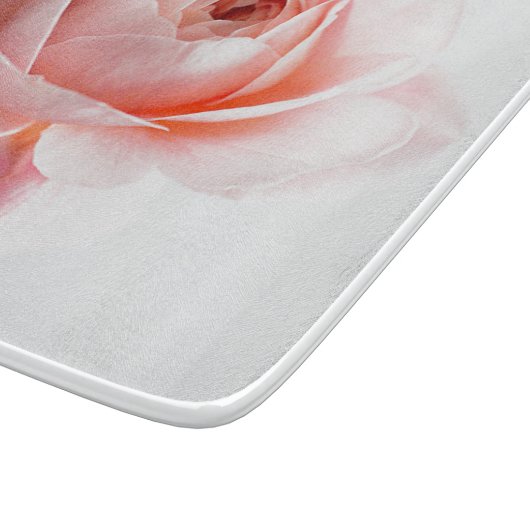 Planche À Découper Planche Décorative Rose en Verre (Coin)