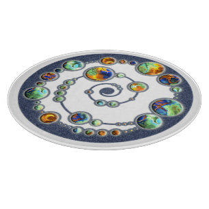 Planche À Découper Planètes en formation de cercle de culture + votre