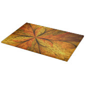 Planche À Découper Plante d'automne, Abstrait moderne Fractal Art Lea (Coin)