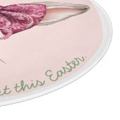 Planche À Découper Plante de Pâques Bunny Verre Coupe (Coin)