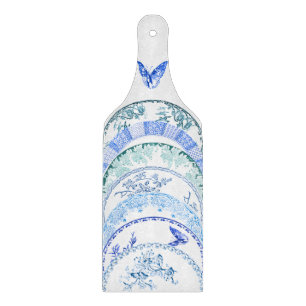 Planche À Découper Plaque d'antiquité française   Carte BLEUE BUTTERF