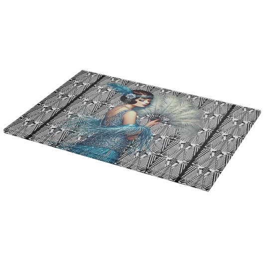 Planche À Découper Plaque de coupe Art Déco moderne (Coin)