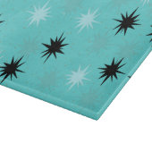 Planche À Découper Plaque de coupe en verre turquoise atomique (Coin)