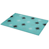 Planche À Découper Plaque de coupe en verre turquoise atomique (Coin)