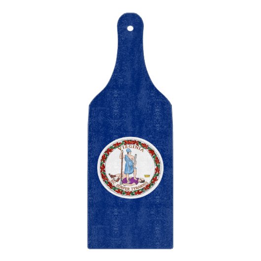 Planche À Découper Plaque de découpe en verre drapeau de Virginie (Devant)