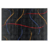 Planche À Découper Plaque et points de peinture rétro (Devant)