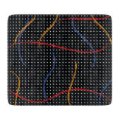 Planche À Découper Plaque et points de peinture rétro (Devant)