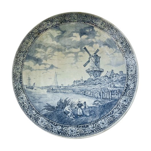 Planche À Découper Plaque hollandaise Blue Delft (Devant)