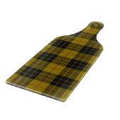 Planche À Découper Plaque noire jaune tartan MacLeod (Coin)
