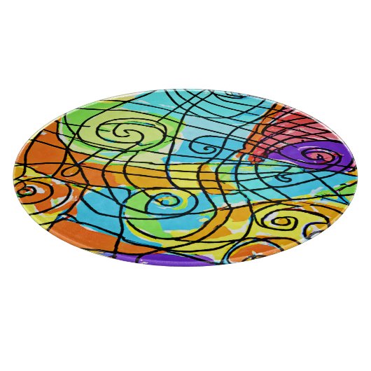 Planche À Découper Plaques vibrantes géométric (Coin)