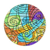 Planche À Découper Plaques vibrantes géométric (Devant)