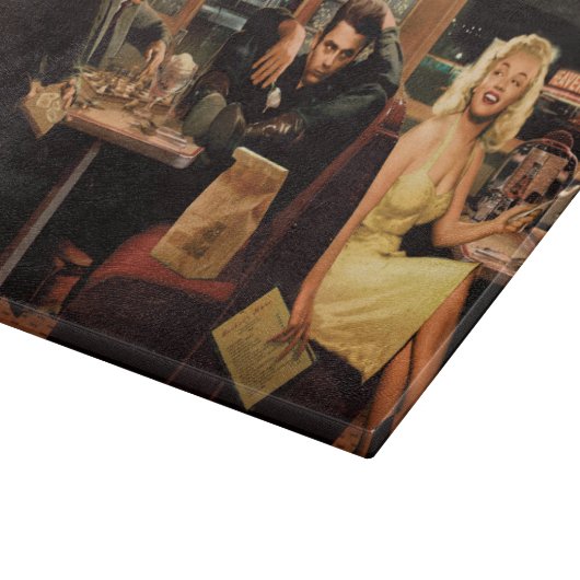 Planche À Découper Plat bleu (Coin)