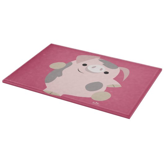 Planche À Découper Plat Cartoon Dancing Pig Cutboard (Coin)