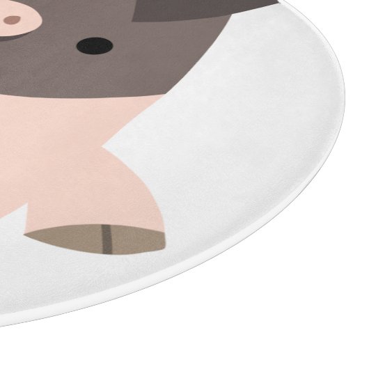 Planche À Découper Plat de découpe de cochon en caroton mignon (Coin)