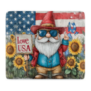 Planche À Découper Plat Patriotique Gnome/Tournesol