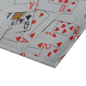 Planche À Découper Plateau De Cartes De Jeu Éparpillées, (Coin)