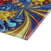 Planche À Découper Plateau de coupe avec Roumain Couleurs Design (Coin)