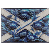 Planche À Découper Plateau de coupe avec Scottish Thistles Design (Devant)