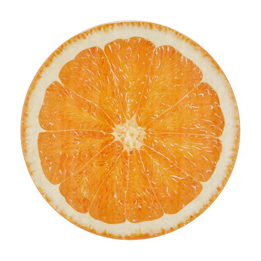 Planche À Découper Plateau de coupe d'agrumes orange (Devant)