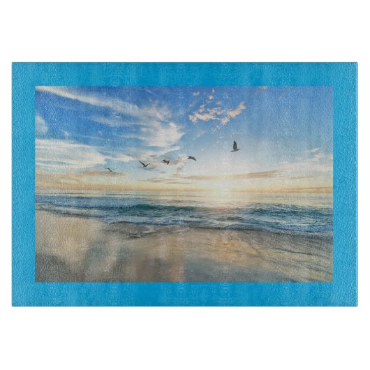 Planche À Découper Plateau de coupe de verre Seascape (Devant)