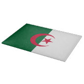 Planche À Découper Plateau de coupe en verre avec Drapeau d'Algérie (Coin)