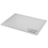 Planche À Découper Plateau de coupe en verre blanc Carpe Diem (Coin)