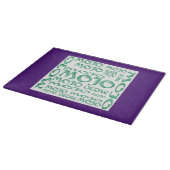 Planche À Découper Plateau de coupe en verre blanc pourpre mojo (Coin)