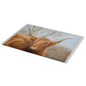 Planche À Découper Plateau de coupe en verre de vache Highland (Coin)