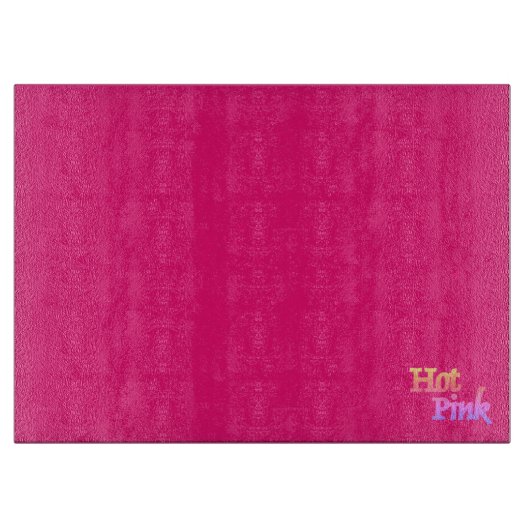 Planche À Découper Plateau de coupe en verre fuchsia rose chaud (Devant)