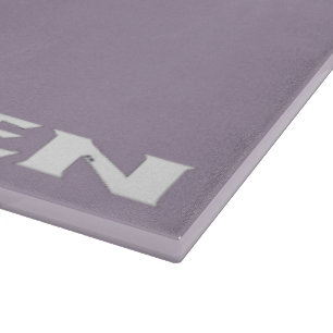 Planche À Découper Plateau de coupe en verre gris blanc zen