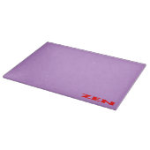 Planche À Découper Plateau de coupe en verre lilas rouge zen (Coin)