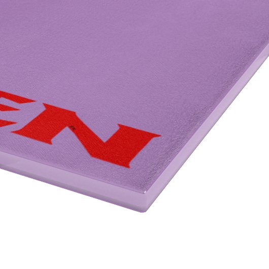 Planche À Découper Plateau de coupe en verre lilas rouge zen (Coin)
