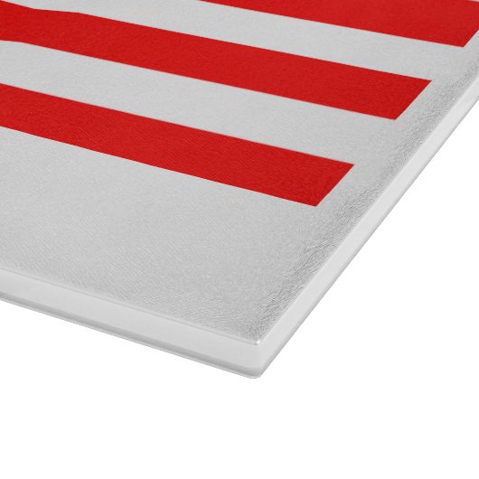 Planche À Découper Plateau de coupe en verre patriotique avec drapeau (Coin)